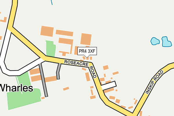 PR4 3XF map - OS OpenMap – Local (Ordnance Survey)