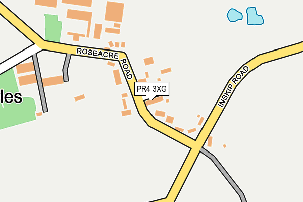PR4 3XG map - OS OpenMap – Local (Ordnance Survey)