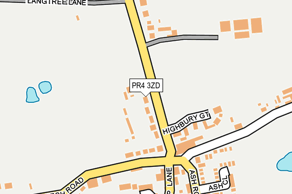 PR4 3ZD map - OS OpenMap – Local (Ordnance Survey)