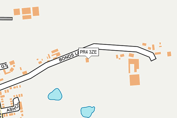 PR4 3ZE map - OS OpenMap – Local (Ordnance Survey)