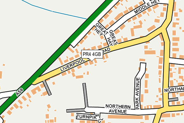 PR4 4GB map - OS OpenMap – Local (Ordnance Survey)
