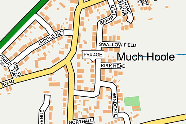 PR4 4GE map - OS OpenMap – Local (Ordnance Survey)