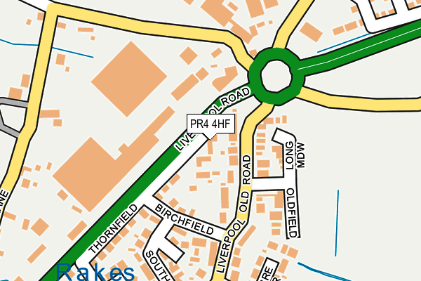 PR4 4HF map - OS OpenMap – Local (Ordnance Survey)