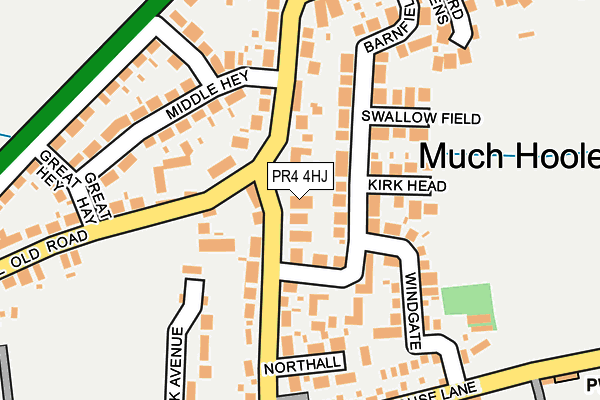 PR4 4HJ map - OS OpenMap – Local (Ordnance Survey)
