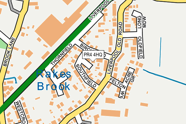 PR4 4HQ map - OS OpenMap – Local (Ordnance Survey)