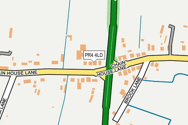 PR4 4LD map - OS OpenMap – Local (Ordnance Survey)
