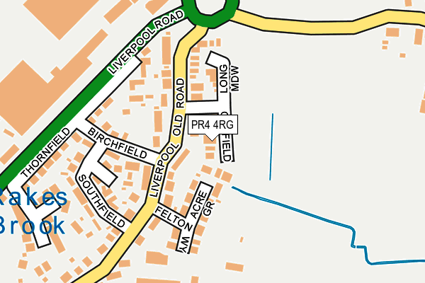 PR4 4RG map - OS OpenMap – Local (Ordnance Survey)