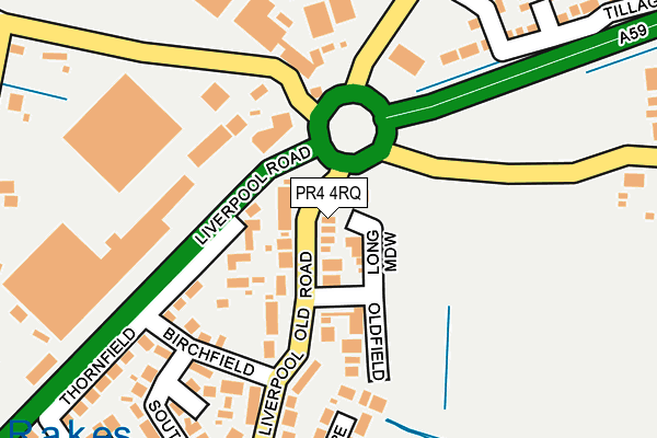 PR4 4RQ map - OS OpenMap – Local (Ordnance Survey)