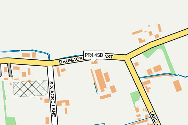 PR4 4SD map - OS OpenMap – Local (Ordnance Survey)