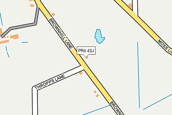 PR4 4SJ map - OS OpenMap – Local (Ordnance Survey)