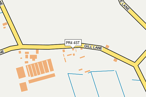 PR4 4ST map - OS OpenMap – Local (Ordnance Survey)
