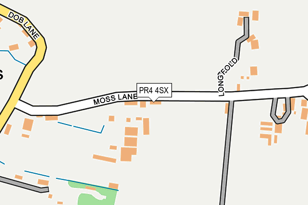 PR4 4SX map - OS OpenMap – Local (Ordnance Survey)