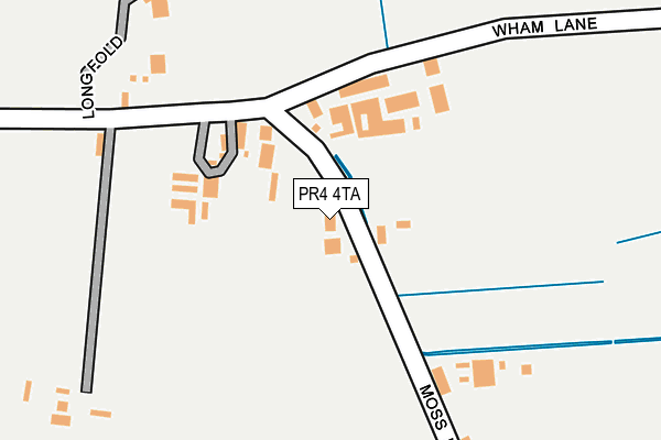 PR4 4TA map - OS OpenMap – Local (Ordnance Survey)
