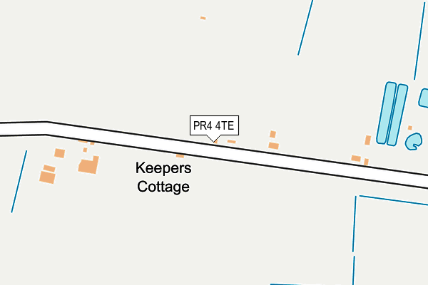 PR4 4TE map - OS OpenMap – Local (Ordnance Survey)