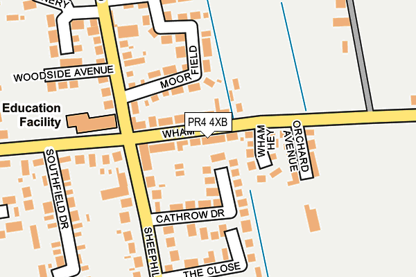 PR4 4XB map - OS OpenMap – Local (Ordnance Survey)