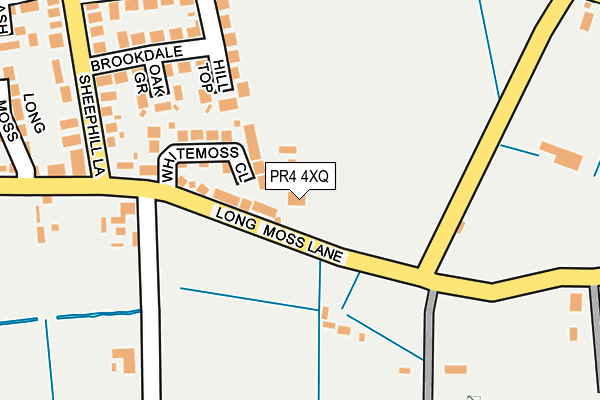 PR4 4XQ map - OS OpenMap – Local (Ordnance Survey)