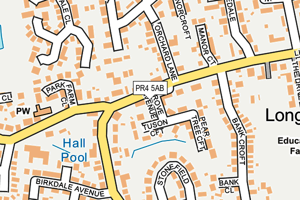 PR4 5AB map - OS OpenMap – Local (Ordnance Survey)