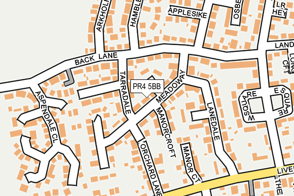 PR4 5BB map - OS OpenMap – Local (Ordnance Survey)