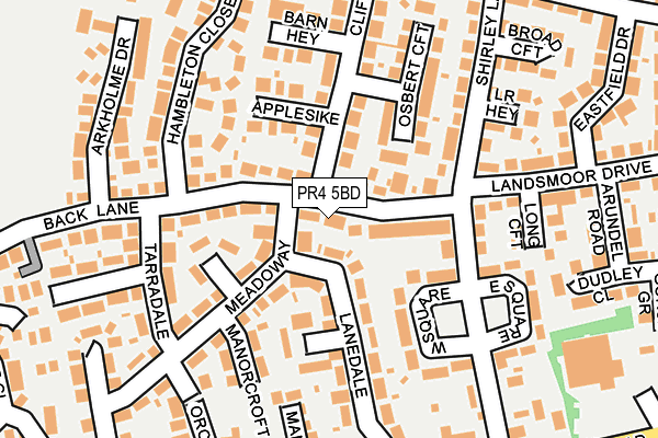 PR4 5BD map - OS OpenMap – Local (Ordnance Survey)