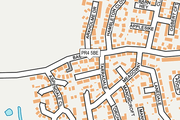PR4 5BE map - OS OpenMap – Local (Ordnance Survey)