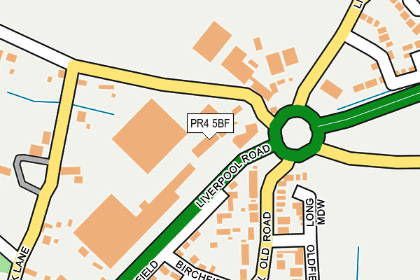 PR4 5BF map - OS OpenMap – Local (Ordnance Survey)
