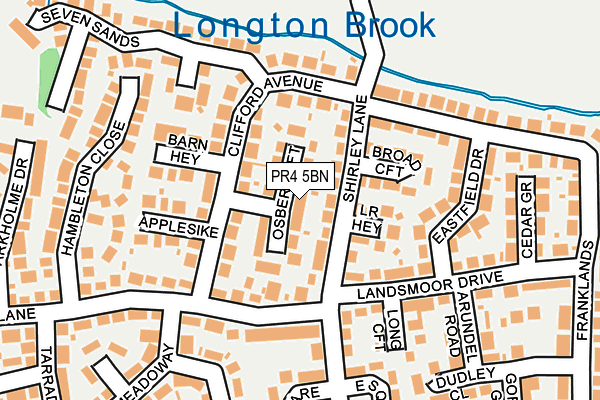PR4 5BN map - OS OpenMap – Local (Ordnance Survey)