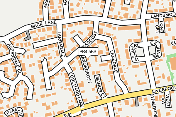 PR4 5BS map - OS OpenMap – Local (Ordnance Survey)