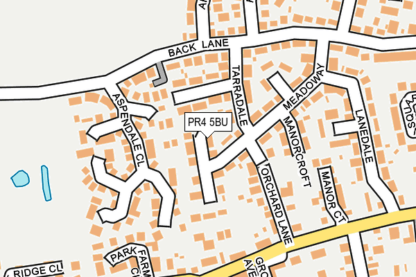 PR4 5BU map - OS OpenMap – Local (Ordnance Survey)