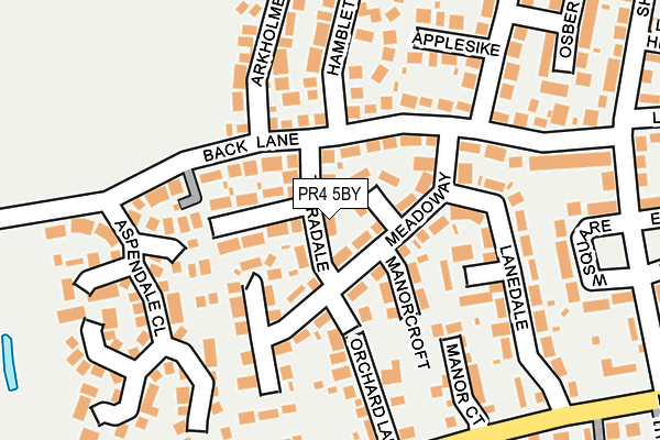 PR4 5BY map - OS OpenMap – Local (Ordnance Survey)