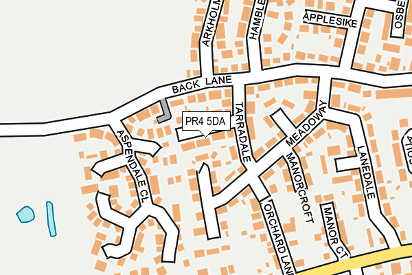 PR4 5DA map - OS OpenMap – Local (Ordnance Survey)