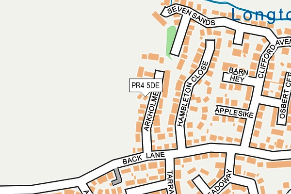 PR4 5DE map - OS OpenMap – Local (Ordnance Survey)