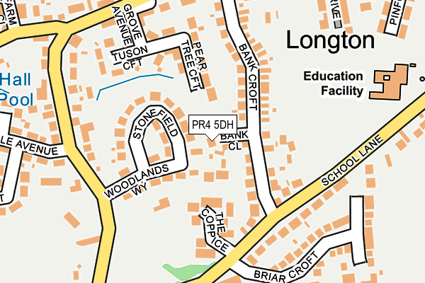 PR4 5DH map - OS OpenMap – Local (Ordnance Survey)