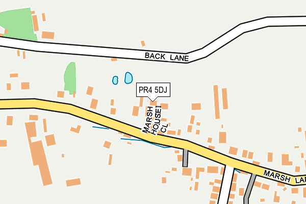 PR4 5DJ map - OS OpenMap – Local (Ordnance Survey)