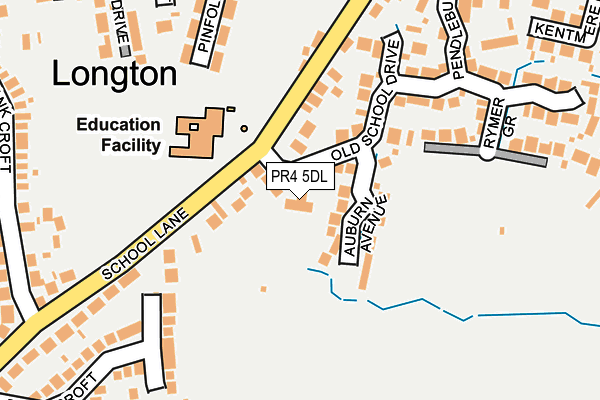 PR4 5DL map - OS OpenMap – Local (Ordnance Survey)