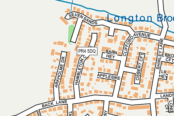 PR4 5DQ map - OS OpenMap – Local (Ordnance Survey)