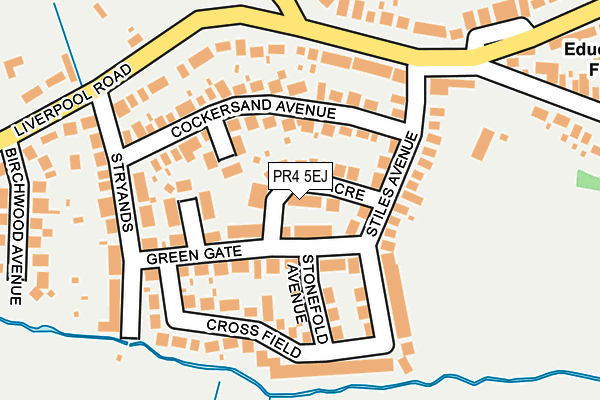 PR4 5EJ map - OS OpenMap – Local (Ordnance Survey)