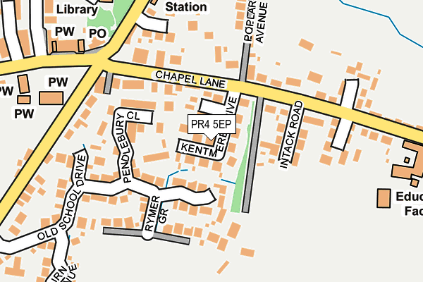 PR4 5EP map - OS OpenMap – Local (Ordnance Survey)