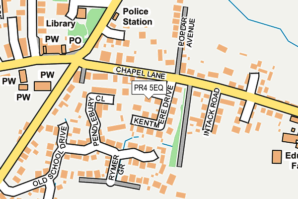 PR4 5EQ map - OS OpenMap – Local (Ordnance Survey)