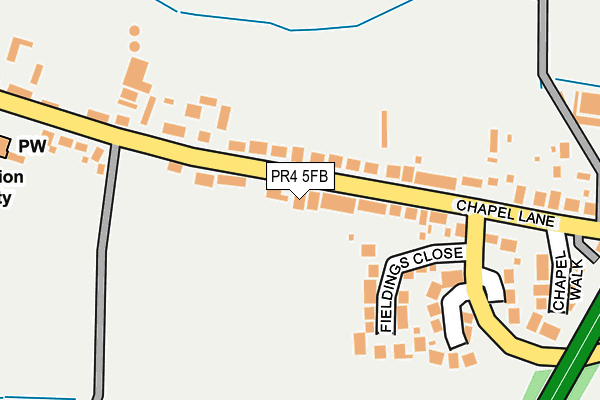 PR4 5FB map - OS OpenMap – Local (Ordnance Survey)