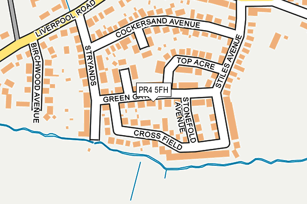 PR4 5FH map - OS OpenMap – Local (Ordnance Survey)