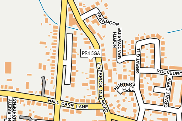 PR4 5GA map - OS OpenMap – Local (Ordnance Survey)