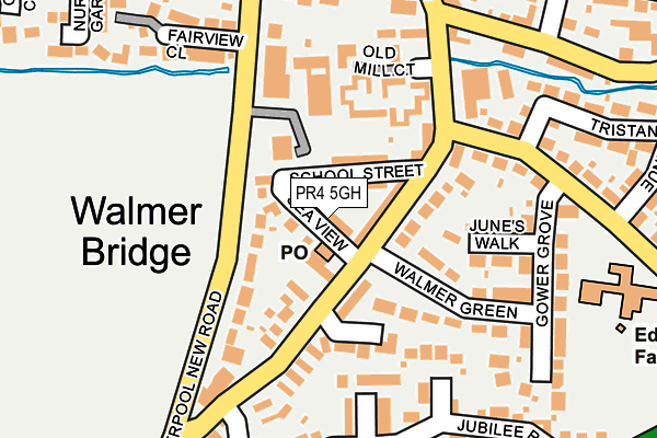 PR4 5GH map - OS OpenMap – Local (Ordnance Survey)