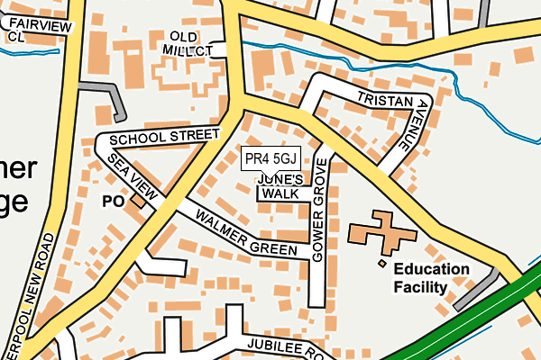 PR4 5GJ map - OS OpenMap – Local (Ordnance Survey)