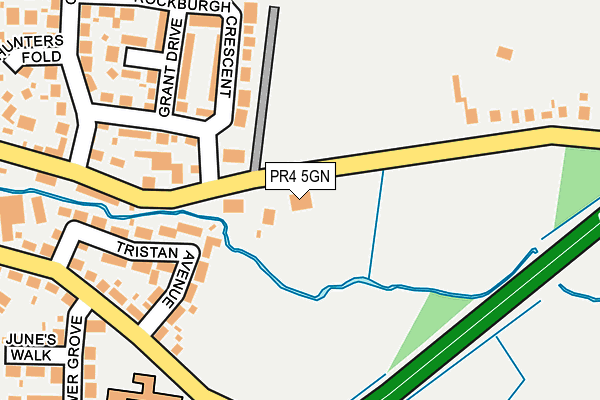 PR4 5GN map - OS OpenMap – Local (Ordnance Survey)