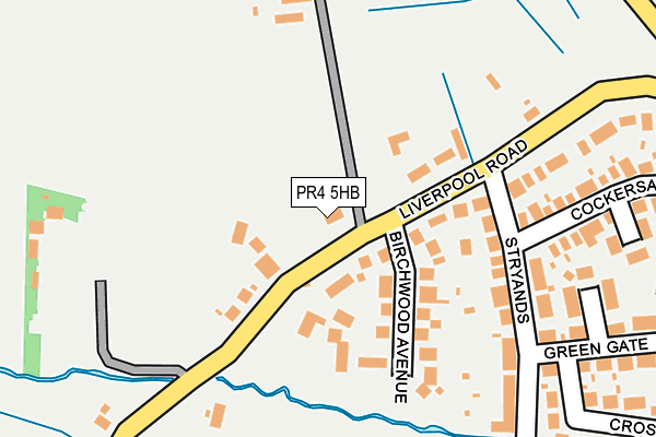 PR4 5HB map - OS OpenMap – Local (Ordnance Survey)