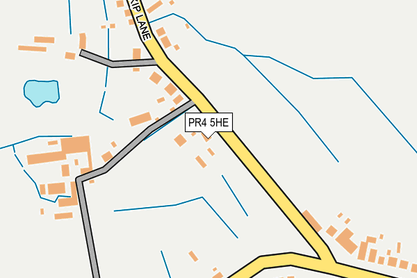 PR4 5HE map - OS OpenMap – Local (Ordnance Survey)
