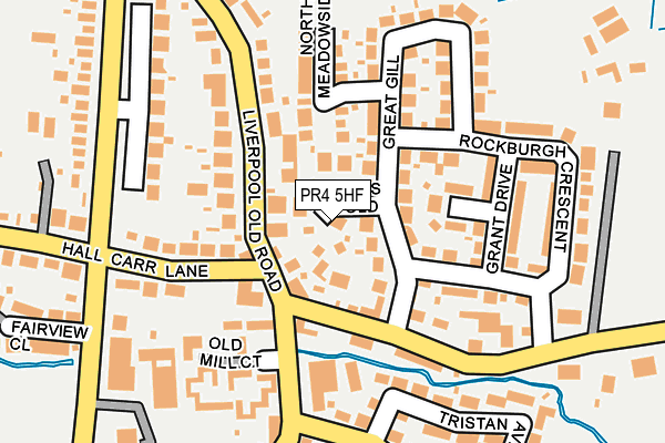 PR4 5HF map - OS OpenMap – Local (Ordnance Survey)