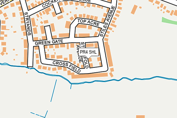 PR4 5HL map - OS OpenMap – Local (Ordnance Survey)