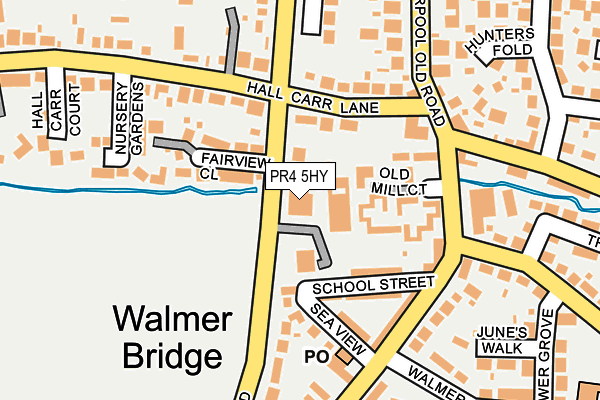 PR4 5HY map - OS OpenMap – Local (Ordnance Survey)