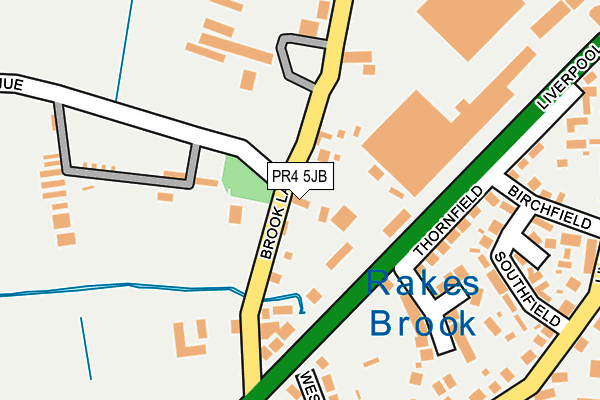 PR4 5JB map - OS OpenMap – Local (Ordnance Survey)